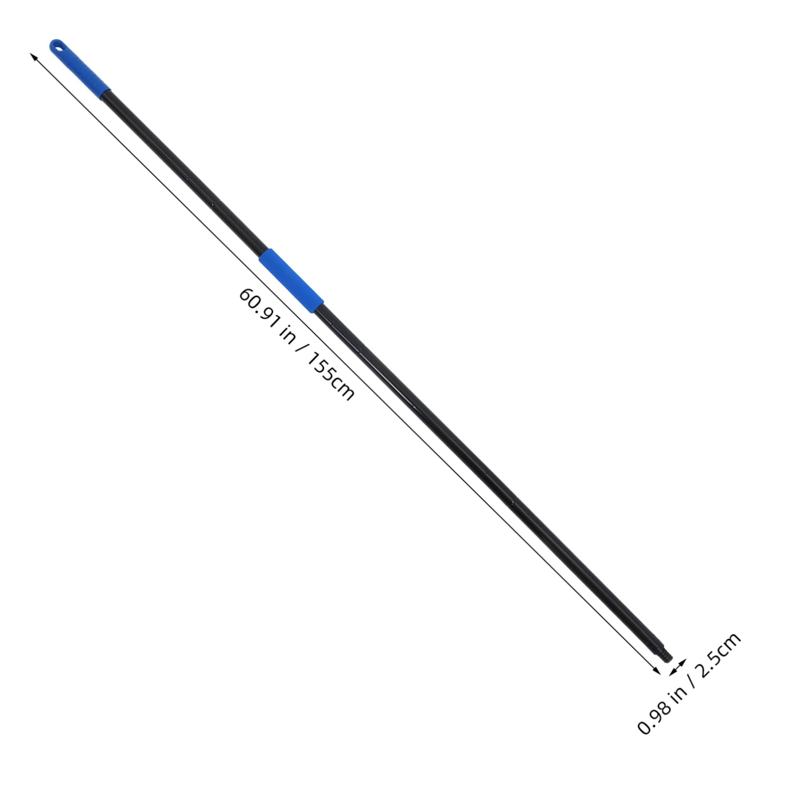 Cabilock Section Extendable Mop Handle Lightweight Portable Replacement Pole for and Brooms for Cleaning Hard to Reach Areas in Home and Commercial Use