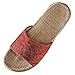 Ciabatte Lino Donna Fiori Con Fiocco Casuale Spiaggia Tacco Piatte Pantofole Donne Antiscivolo Moda Estiva Sandali Ciabatte Da Ragazza Doccia Infradito Eleganti Bambina Sportivi Sandalo