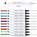 Bianyo 36 Colors Dual Tips Art Markers Alcohol Based Highlighter Pens with Assorted Colors & Gift Canvas Bag for Adults& Kids Coloring Drawing Outlining