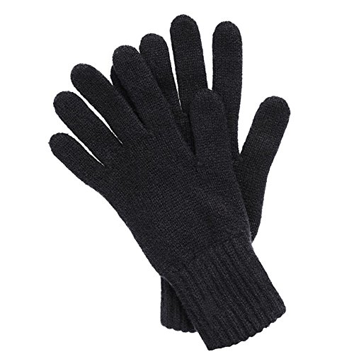Men's Cashmere Gloves Made in Scotland (Black)