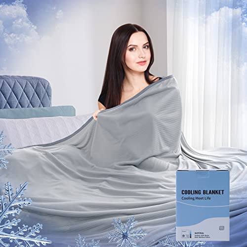 CAROMIO Cooling Blanket for Hot Sleepers, Queen Size Lightweight