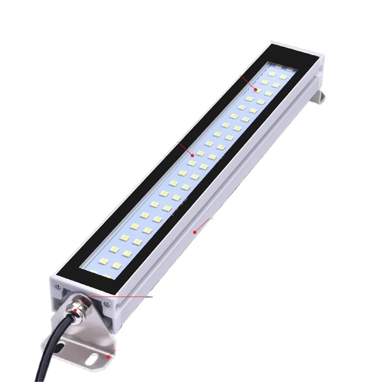 Tira de luces LED for máquina herramienta, resistente al agua IP67, a prueba de aceite y polvo, 24/36/220 V(10W,110-220V)