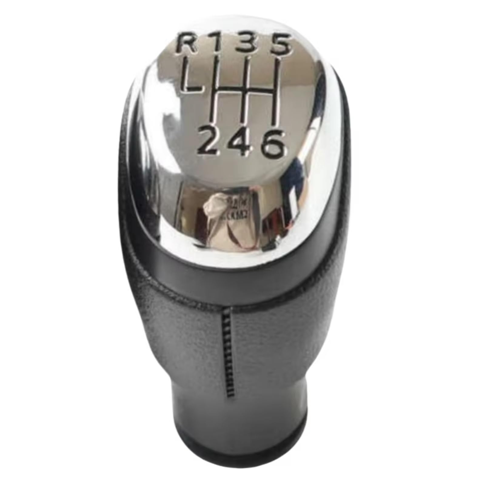 HILLAR Car Gear Stick Knob for Clio Mk4 IV 2012-2020 Gear Shift Knob Lever Shifter Pen Gearbox Gaiter Boot Collar Case Cars 5/6 Speed(Type4)