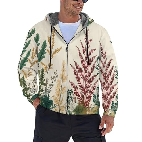 Chaqueta polar con capucha hombre abrigo cálido de diseño vintage para invierno y senderismo