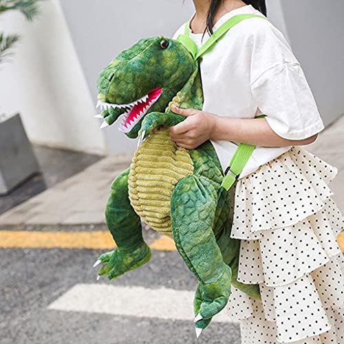Sac à dos dinosaure vert enfant avec bretelles confortables réglables