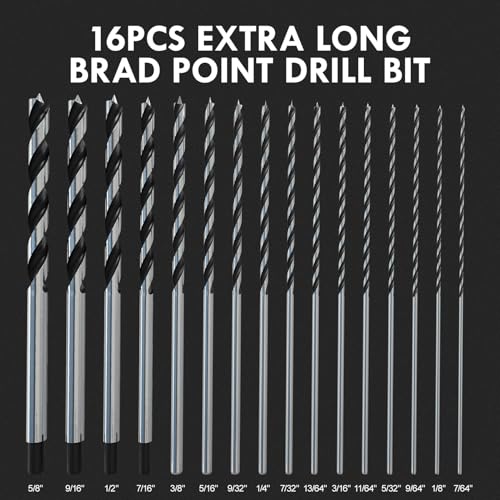 MACXCOIP Extra Long Brad Point Bits