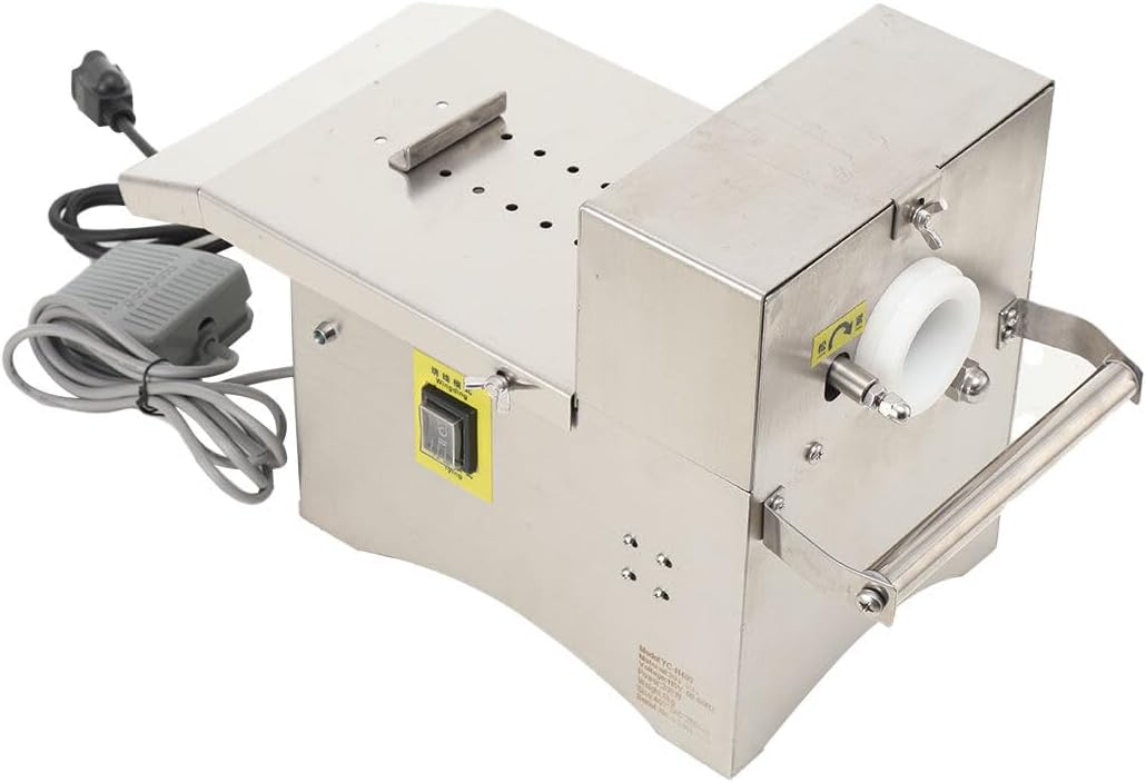 Electric Sausage Knotting Machine, Automatic Sausage Tying Machine, Sausage Binding Strapping Machine, Commercial Electric Sausage Linker Machine for Restaurants, 304 Stainless Steel