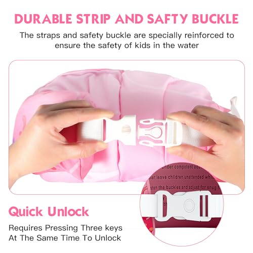 Welebar Swim Vest for Toddler, Suit for Kids 28-70 lbs, Floaties for Boys and Girls Swimming Aid, Training, Suit for Infant/Toddler/Children