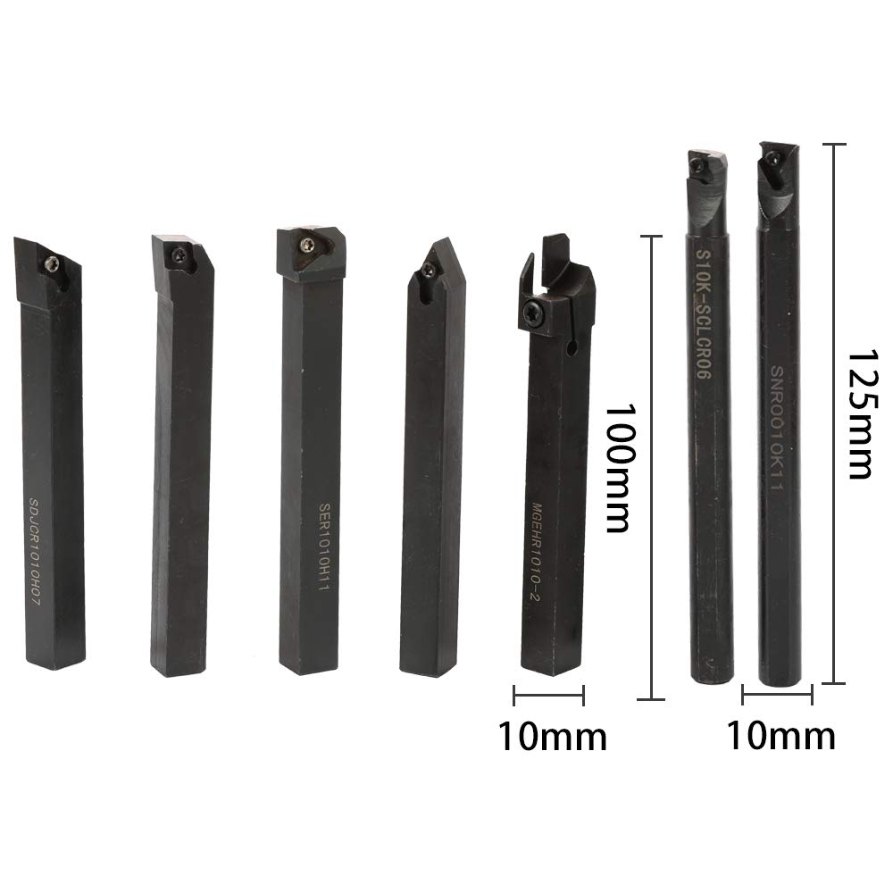 Weytoll 21PCS 10mm Herramienta para Torno Inserto de Carburo