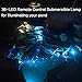 Pond Lights New Upgraded Remote Control Submersible Lamp IP68 Totally Full Waterproof Underwater Aquarium Spotlight 36-LED Multi-color Decoration Landscape Lamp for Lawn Pool Fish Fountain (Set of 4)
