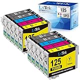 LxTek Remanufactured Ink Cartridge Replacement for 125 T125 to use with Stylus NX230 NX625 NX125...
