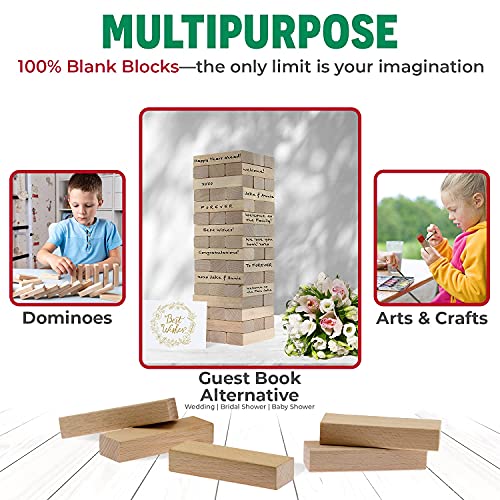 Cooltoys Timber Tower Wood Block Stacking Game – Original Edition (48 Pieces) #TOP4