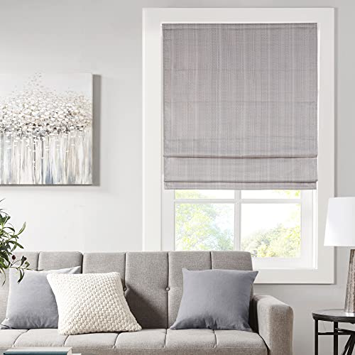 Madison Park Galen Cordless Roman Shades, Fabric Privacy Panel Darkening, Energy Efficient