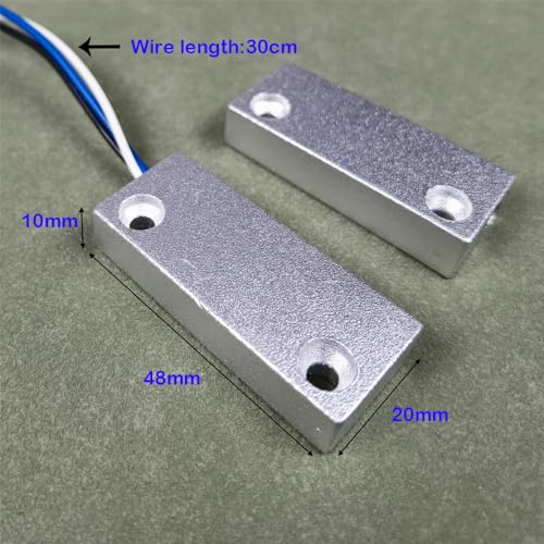 Image of Gebildet Rolling Door Contact Magnetic Reed Switch Alarm with 3 Wires for N.O. /N.C. Applications MC-52
