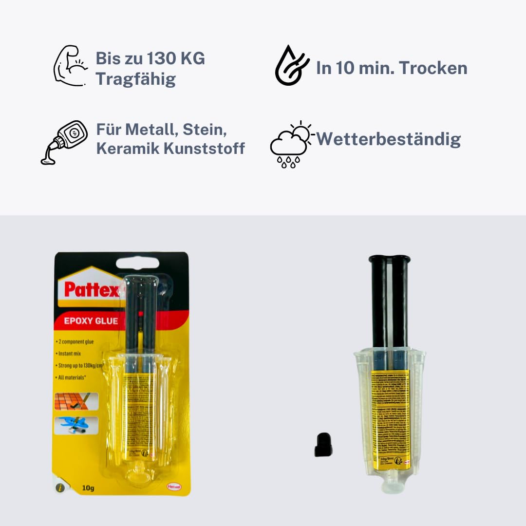 VersaChem KLAR Epoxidkleber – 2500 Psi, 25 Ml – Für Metall, Holz, Beton, Keramik – US-Qualität