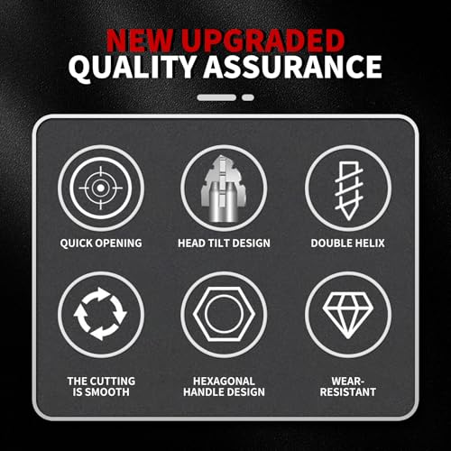 KASAFE 4 Blade Serrated Eccentric 4 Flute Drill Bits Set, Concrete Masonry Drill Bits for Brick, Tile, Wood & PVC, Fine-Polished Carbide Tips with 1/4" Hex Shank, Sizes 6/8/10/12mm 5 KASAFE 4 Blade Serrated Eccentric 4 Flute Drill Bits Set, Concrete Masonry Drill Bits for Brick, Tile, Wood & PVC, Fine-Polished Carbide Tips with 1/4" Hex Shank, Sizes 6/8/10/12mm - Image 5