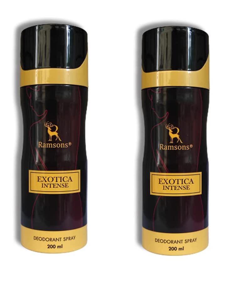 Ramsons Exotica Intense Long Lasting Deodorant Body Spray For Women - Pack Of 2