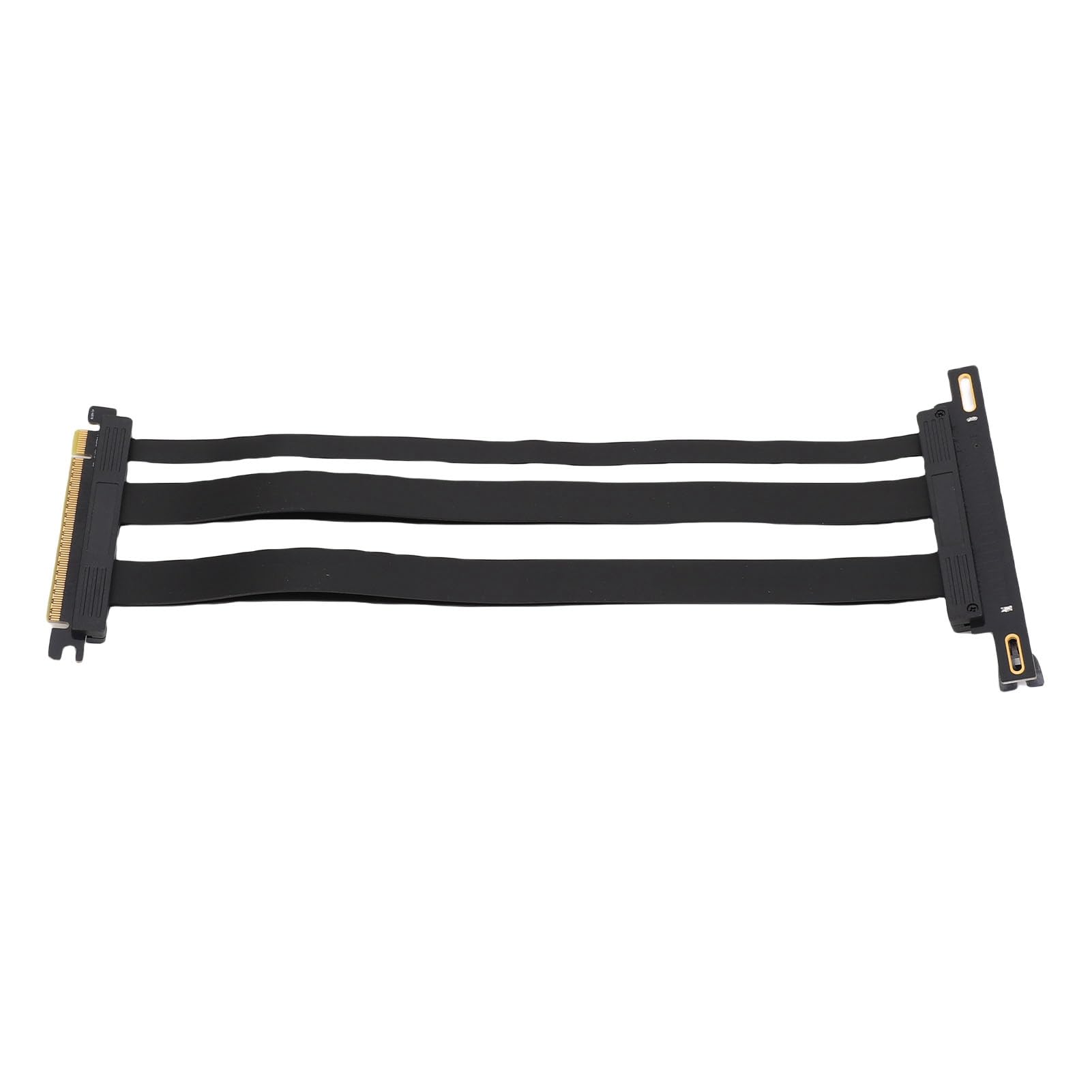 Zunate Kabel Pionowy PCIE 5.0 X16, 128 Gb/S Osłonięty PCIE 5.0 X16 Kabel Przedłużaczy GPU 90 Stopni Proste do Montażu Pionowego GPU dla Komputerów PC Serwer ITX Builds Computer (30cm)