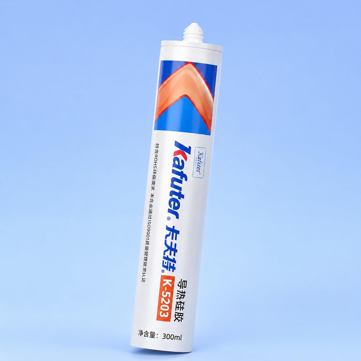 VIDOO Kafuter K-5203 300 ml Przemysłowy Silikonowy Uszczelniacz, Przemysłowy Silikonowy Uszczelniacz, Biały Wkład Termoprzewodzący RTV do Masowej Produkcji