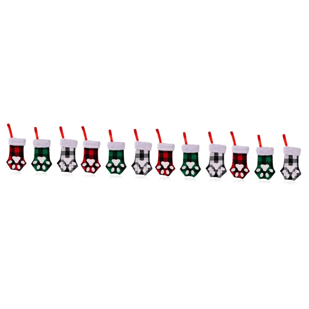 Jouets chaussette de Noël griffe de chat ABOOFAN pour animaux lot de 4