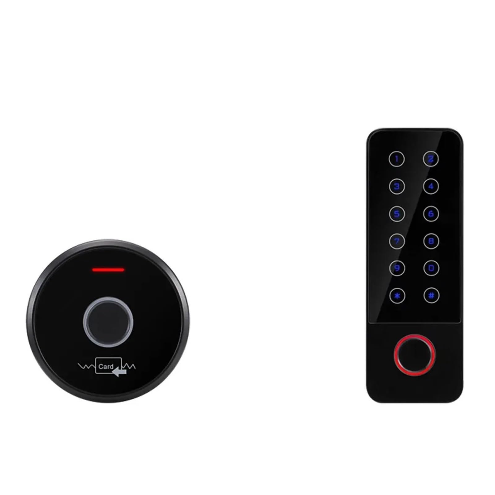 Sistema di blocco porta con tastiera RFID e impronta digitale autonomo impermeabile Wi-Fi da 12 V, allarme magnetico, Maggiore sicurezza(HF7 13.56Mhz(IC))