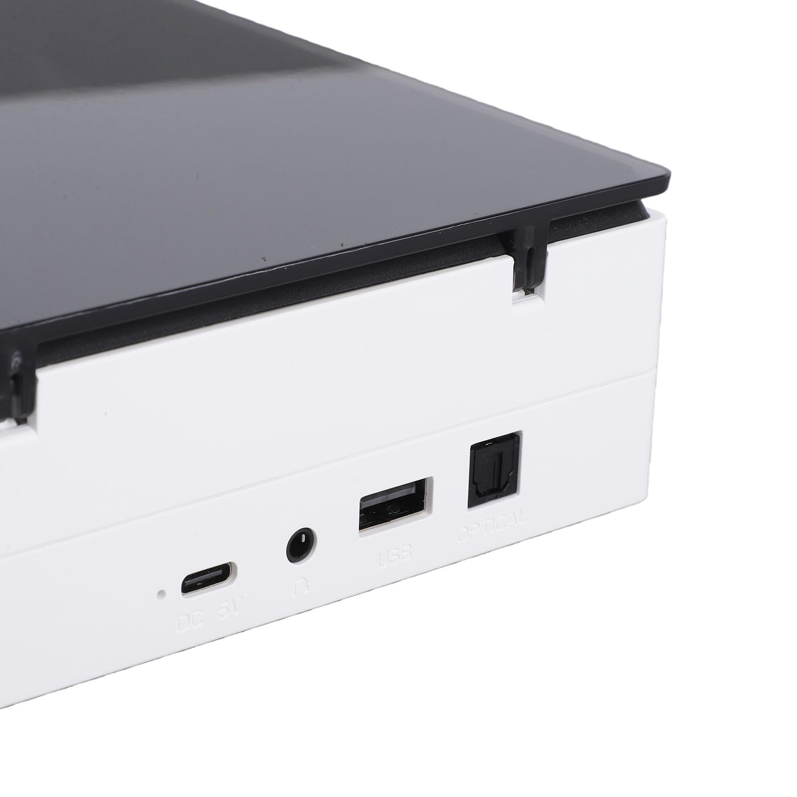 Elprico Lettore CD Bluetooth Portatile con Telecomando e Radio FM per Uso Personale, Elegante Design in ABS e Alluminio (WHITE)