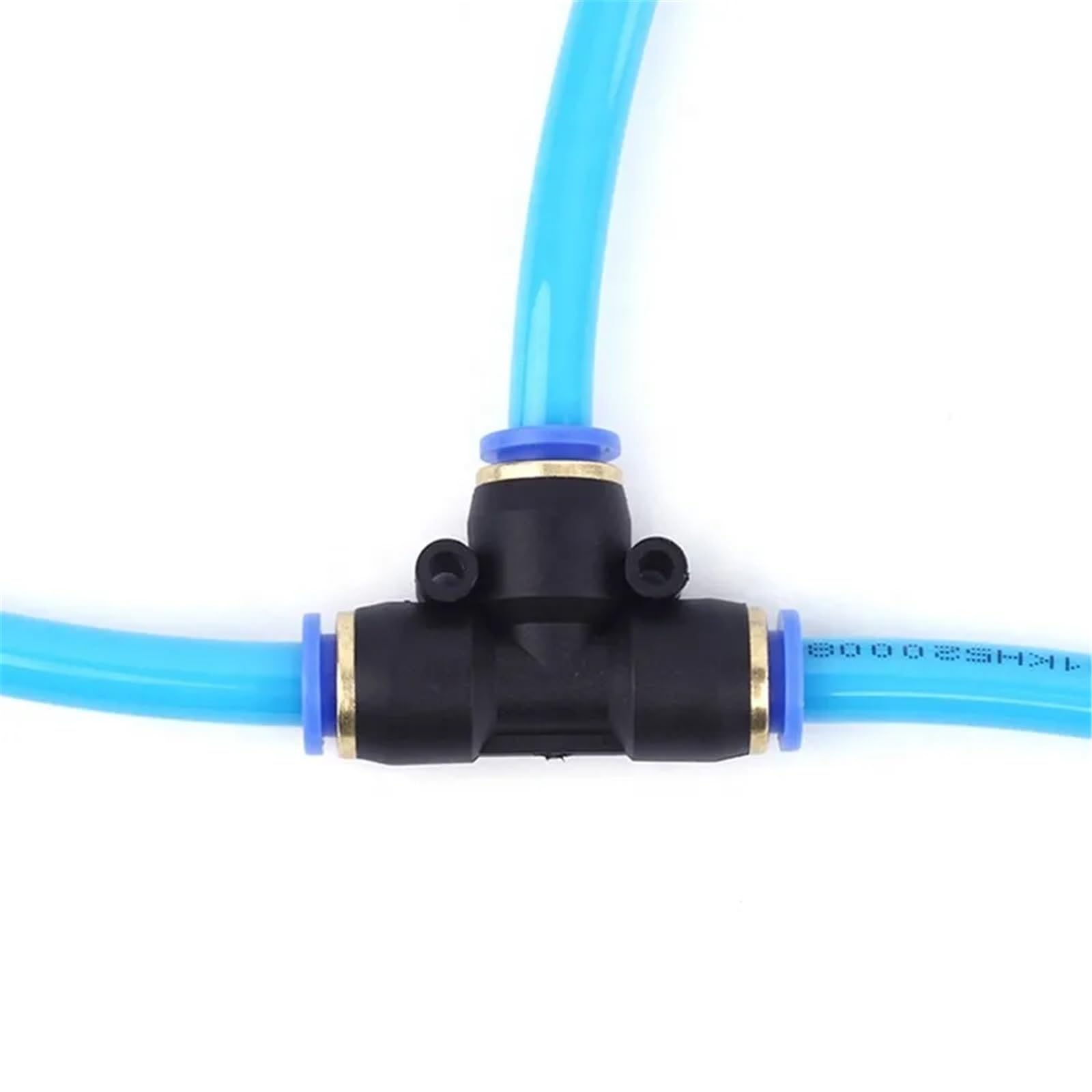 Raccordo pneumatico connettore per tubo aria raccordi rapidi per tubo flessibile a pressione acqua 10 mm PU PY PK PE PV SA (PP (blu, 10 pezzi)