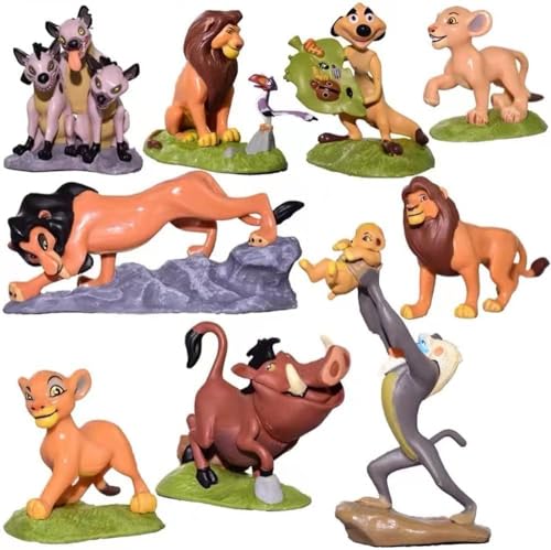 FJZZCXNK Action Figures, Tales of Mufasa & Simba Perfect 2.8-4.8inches Mini Figurines Toy Set (Pack of 9)