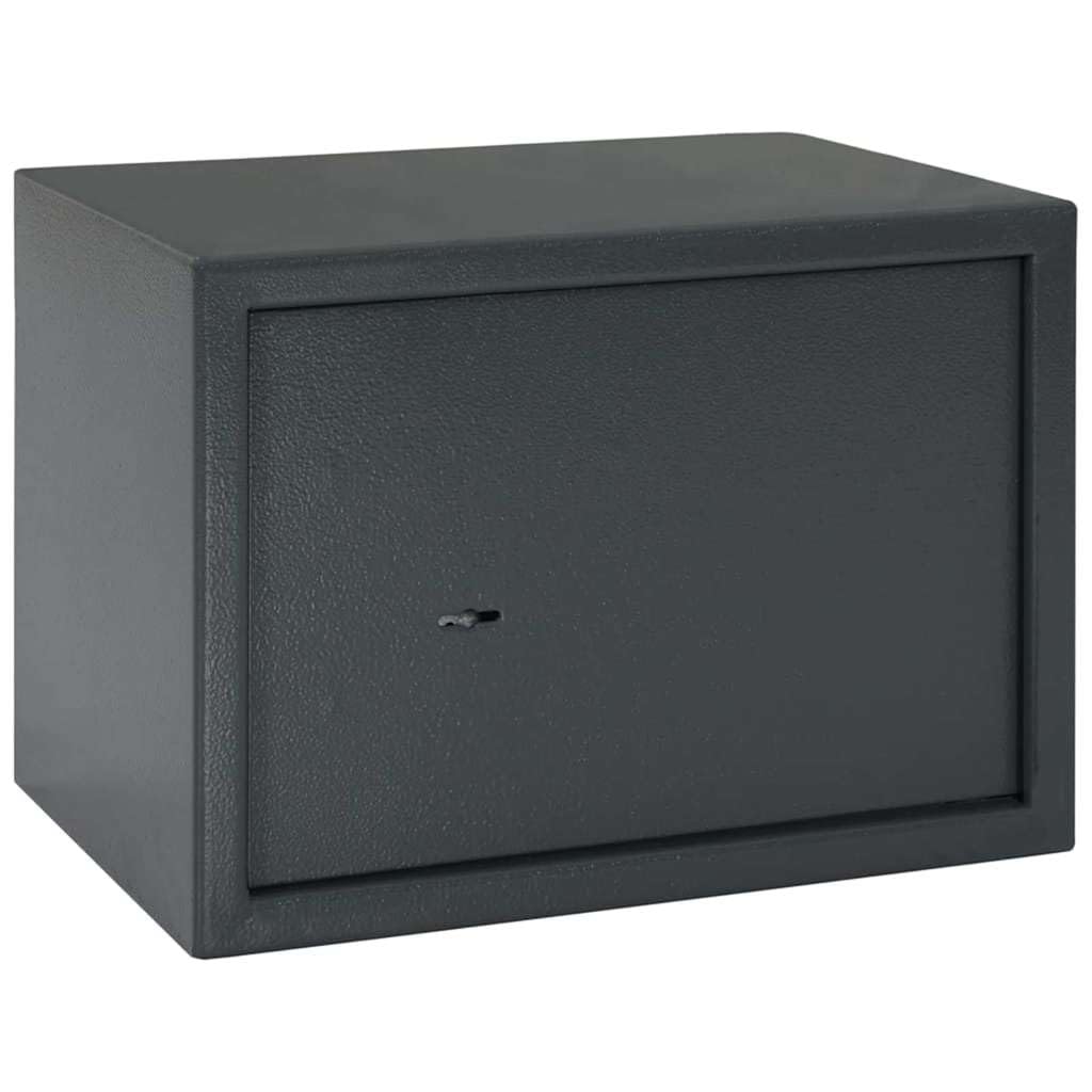 Caja Fuerte con Cerradura Gris Oscuro 35 x 25 x 25 cm Acero,Casa y jardín,Seguridad empresarial y del hogar,Cajas Fuertes,7kg-42011315