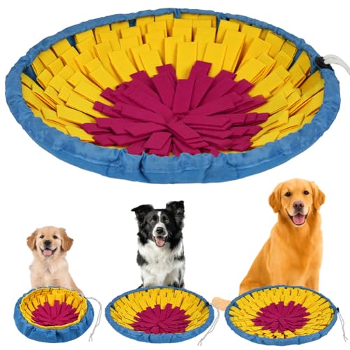 AYESY Schnüffelteppich Hund, Futterschnüffel-Futtermatte, Welpen-Trainingsmatte für langsames Füttern, Hunde-Schnüffelmatte für Alle Hunderassen, fördert die Natürliche Nahrungssuche und Stressabbau