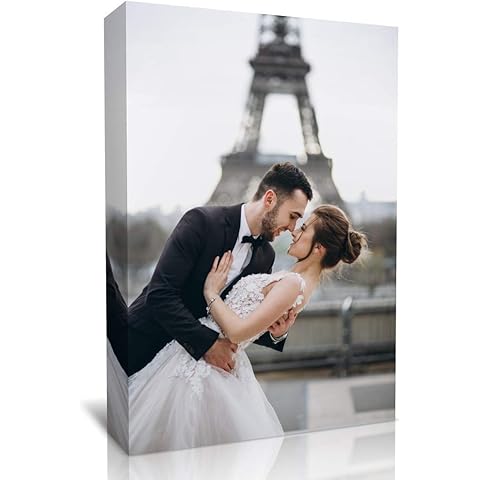 TreeDeal Custom Prints with Your Lover Photos on Canvas for Wedding, Family, Party - Personalized Canvas Pictures for Wall to Print Framed (16