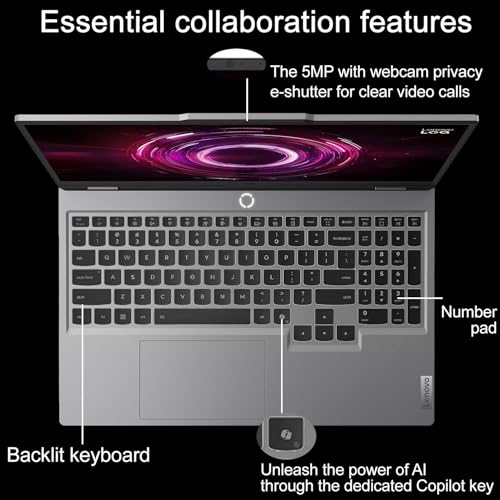 Image of Lenovo LOQ 15 AI Gaming Laptop PC (15.6 inch FHD G-SYNC 144Hz, NVIDIA RTX 5060 8GB, AMD Ryzen 7 250 (> Intel Ultra 7 155H), 16GB DDR5 RAM, 512GB SSD), Backlit, 5MP Webcam, Wi-Fi 6, Ethernet, Win 11 Home