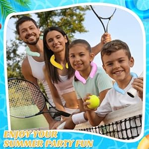 12 pcs cooling neck wraps reusable ice neck cooler wearable ice packs tube ice collar ring hands free gel freeze below 78 fahrenheit for hot weather summer outdoor heat dissipation  urban country home decor