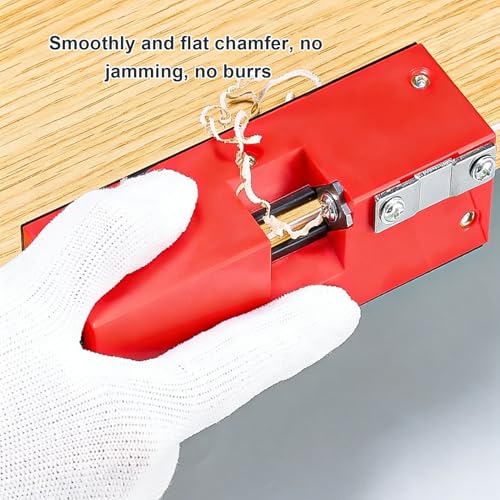 Spacnana Anfaskanten-Bandschneider, Kantenanleimschneider, Edelstahl-Kantenschneider für die Holzbearbeitung mit Fasennut R1,5, für PVC-ABS-Furnierkanten