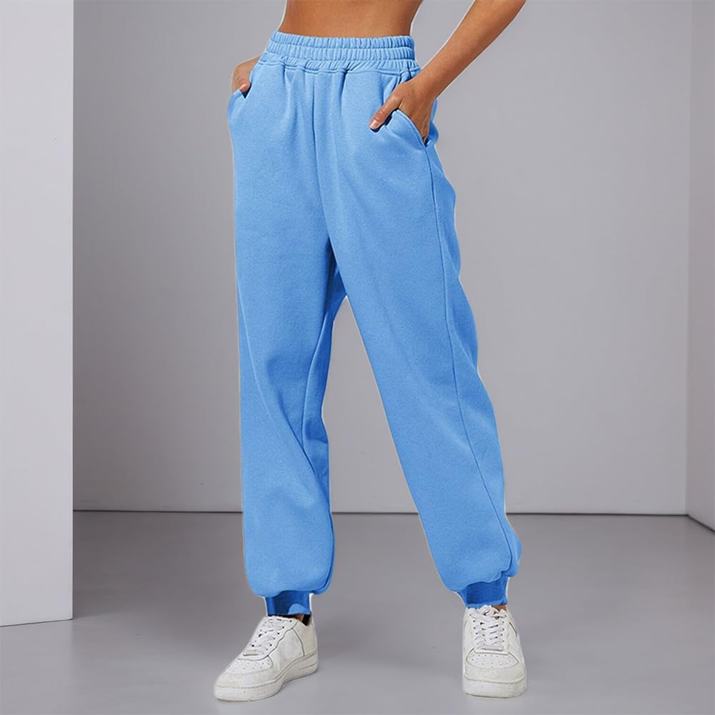Pantalones de chándal suaves para mujer, cintura alta, ajuste holgado, cómodos, tallas S-3XL — view 5