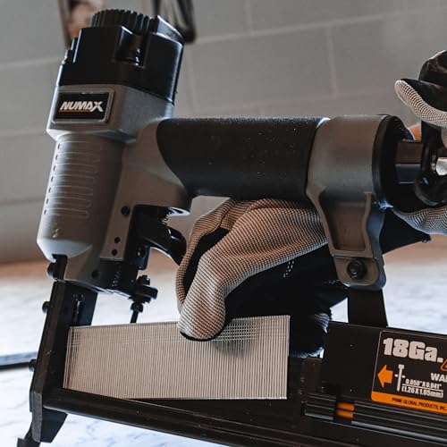 NuMax Pneumatic 3-in-1 Nail Gun | 16 GA & 18 GA Finish Nailer, Brad Nailer, Stapler | Multi-Purpose Air Tool for Trim, Moulding, Baseboards, Furniture, and Home Improvement Projects | SL31 thumbnail 7