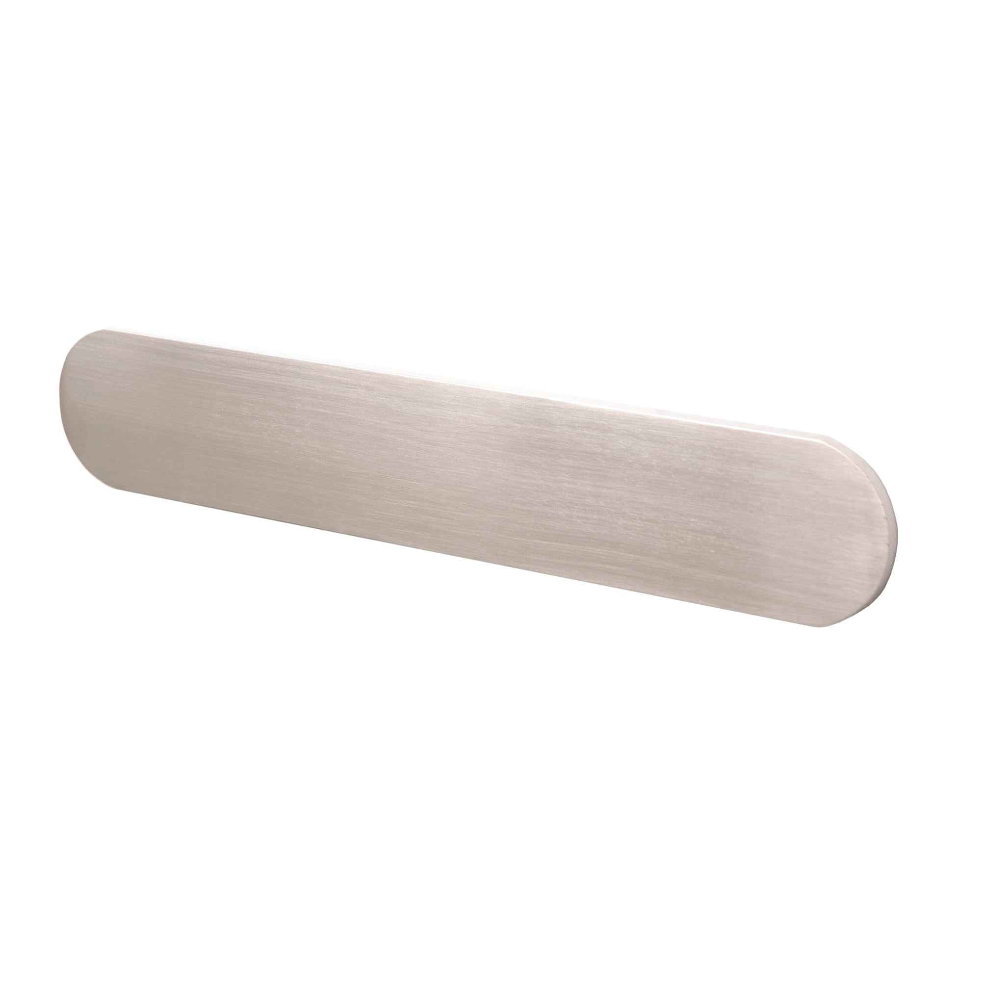 Decoranddecor Istra Modern Kitchen Cupboard Handles – Oval Aluminium Cabinet Pulls for Wardrobes, Drawers, Dressers – Available in Matt Black, Satin Nickel & Polished Chrome