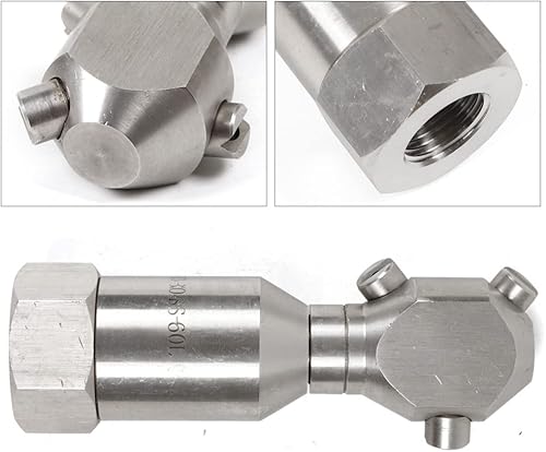 Miniatura 8 de Boquilla de lavado  Boquilla de limpieza rotativa continua  Tanque de 12 pulgada Lavado 3 boquillas de agua Limpieza giratoria de 360 Boquillas