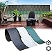 Produktbild interGo 10 Stück Hart PVC Sichtschutzstreifen, Sichtschutz Windschutz Garten für Doppelstabmattenzaun Zaun Zaunsichtschutz für Gartenzaun, Balkon- Hellgrau(2,5m*19cm)