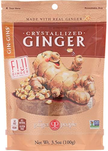 Ginger People Crystallized Ginger Candy, 3.5 Ounce