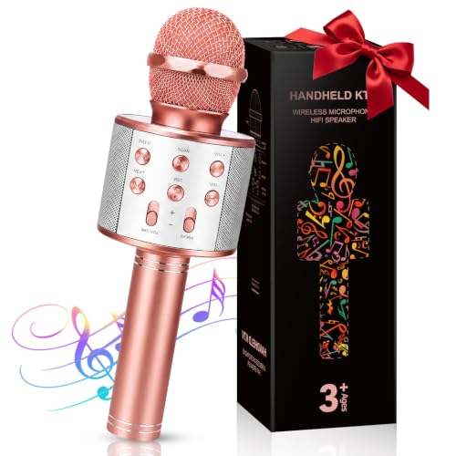 Mikrofon Kinder, Drahtloses Karaoke Spielzeug Geschenke