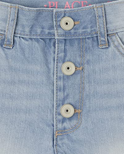 Image of The Children's Place Girls Denim Shortie Shorts