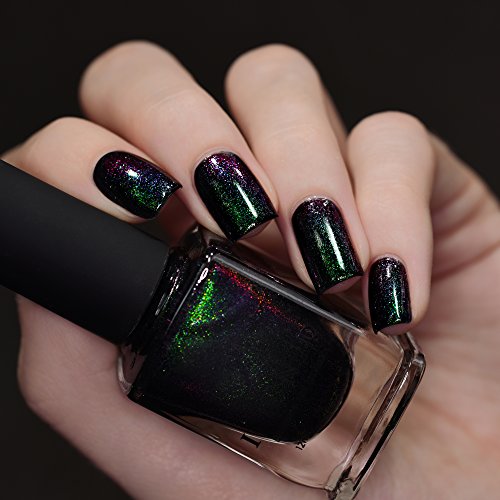 Image of ILNP Salem - Rich Black Green Shimmer Nail Polish