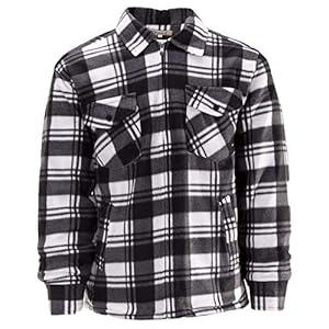 Thermojack voor heren, werkjas, thermohemd, houthakkershemd, geruit