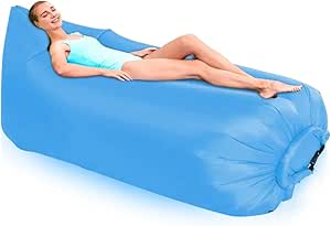 Canapé Gonflable Pour Jardin, Piscine, Plage - Sans Gonfleur - Format Sac 30 Cm