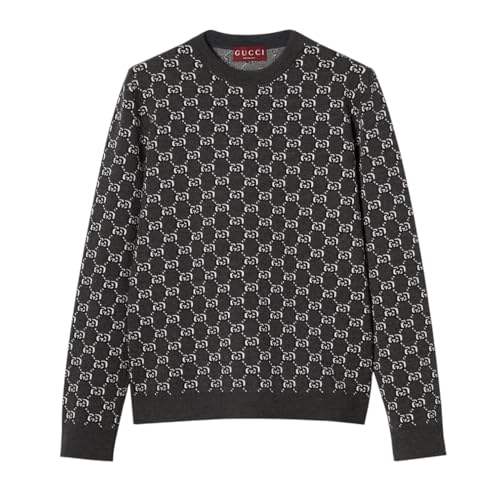 Gucci Wool Jacquard Sweater with GG Shadow