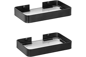 Z metnal Small Glass Bathroom Shelves