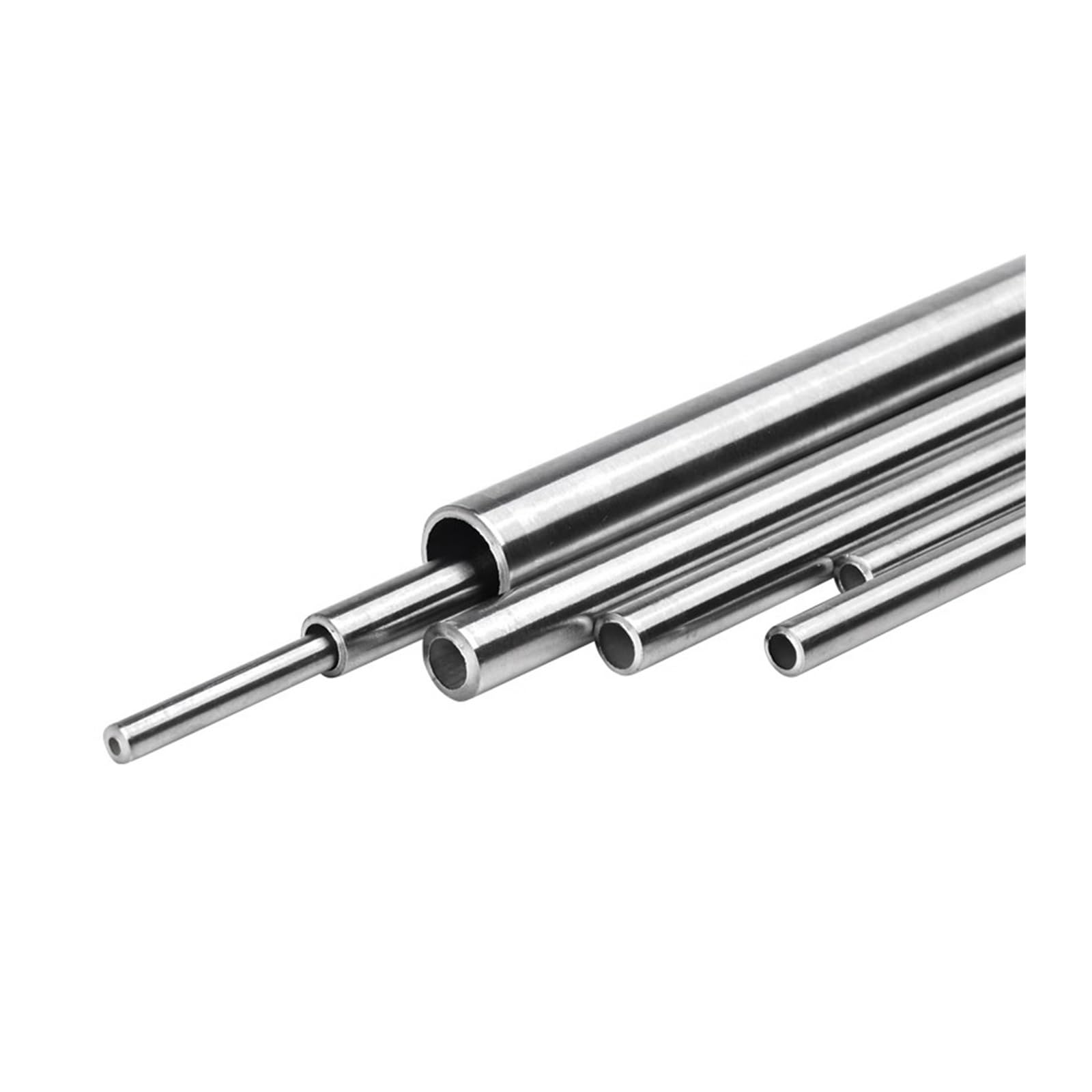 1 stücke Silber Runde 304 Edelstahl Kapillare Rohr 250mm Hohl Rundrohr OD 3/4/5/6/8/10mm ID 2/3/5/6/8mm(10mm x 1mm)
