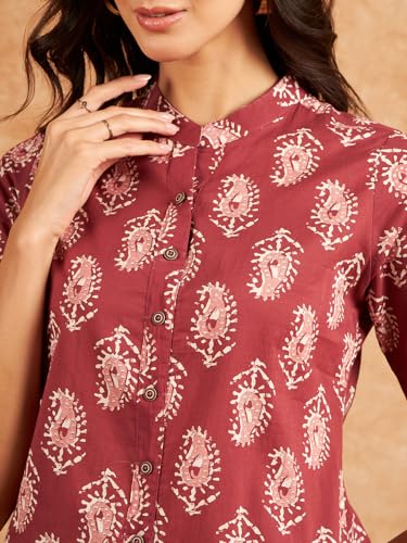 Image of Modeve Women Cotton Top for Summer