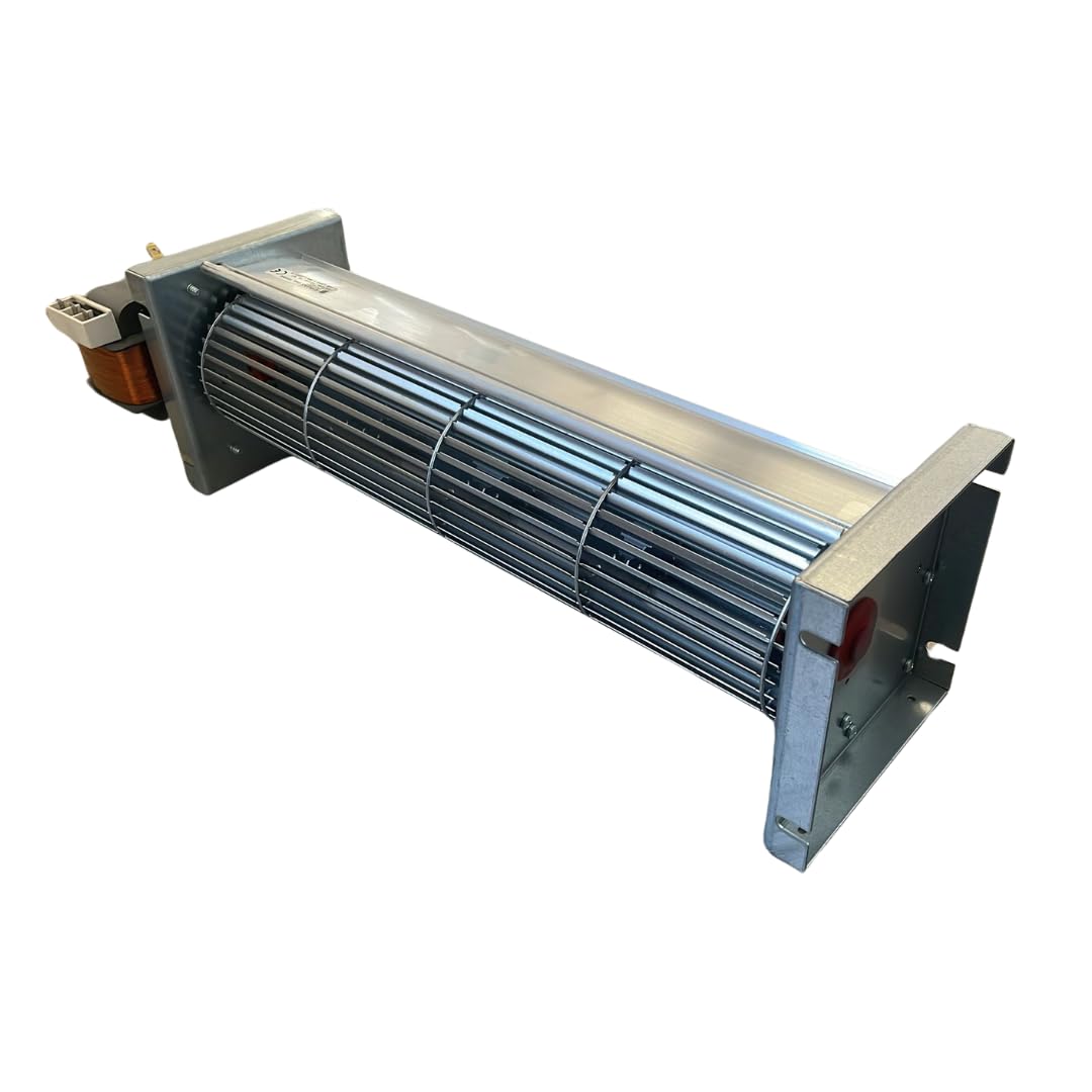 XODO STORE Ventola tangenziale Lunghezza Totale: 480 mm, Dimensioni Bocchetta: 370x44 mm, Doppia velocità per Stufa a Pellet